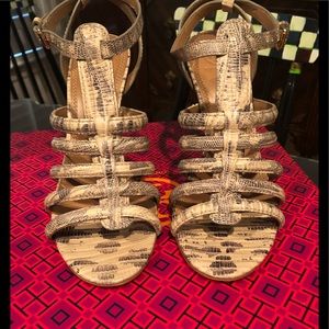 Tory Burch Lizard Print Charlene Heel